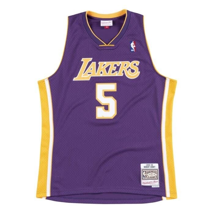 Los Angeles Lakers Robert Horry 1999-00 Men's Purple Mitchell & Ness Swingman Jersey