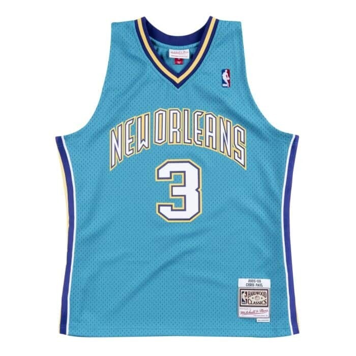 New Orleans Hornets Chris Paul 2005-06 Men's Teal Mitchell & Ness Swingman Jersey New Orleans Hornets Chris Paul 2005-06 Men's Teal Mitchell & Ness Swingman Jersey