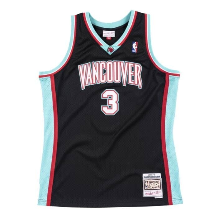 Vancouver Grizzlies Shareef Abdur-Rahim 2000-01 Men's Black Mitchell & Ness Swingman Jersey