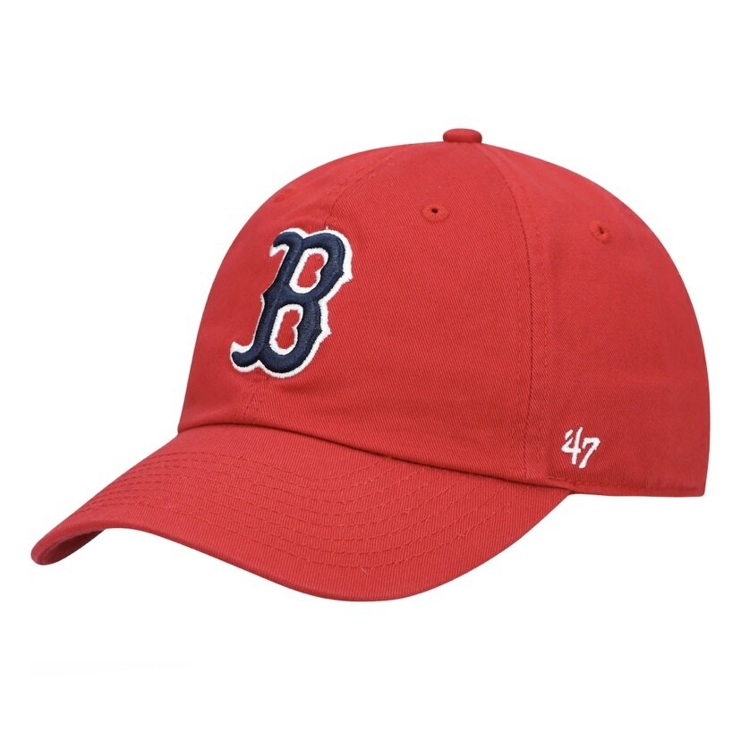 Boston Red Sox Men’s 47 Brand Clean Up Adjustable Hat Boston Red Sox Men’s 47 Brand Clean Up Adjustable Hat