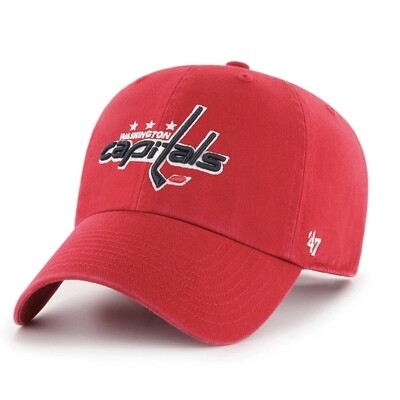 Washington Capitals Men’s 47 Brand Clean Up Adjustable Hat