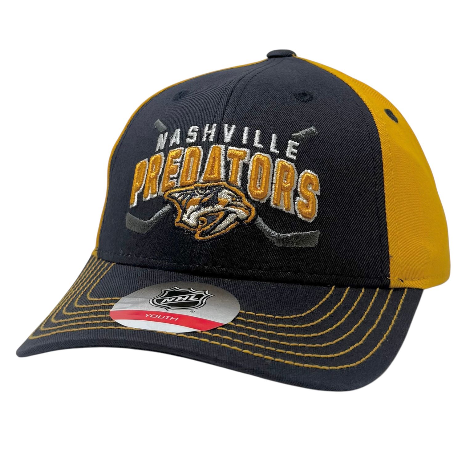 Nashville Predators Youth NHL Structured Adjustable Hat