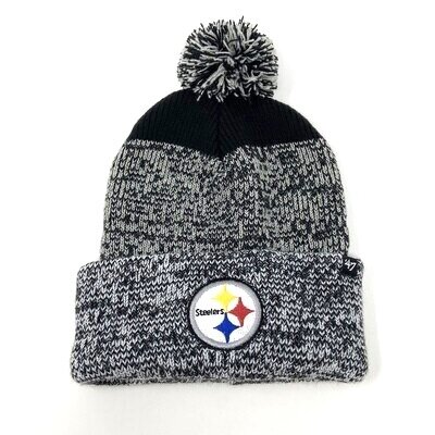 Pittsburgh Steelers Men’s 47 Brand Cuffed Pom Knit Hat Pittsburgh Steelers Men’s 47 Brand Cuffed Pom Knit Hat