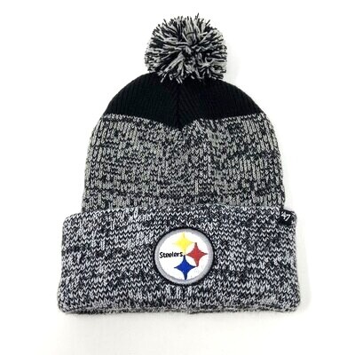 Pittsburgh Steelers Men’s 47 Brand Cuffed Pom Knit Hat Pittsburgh Steelers Men’s 47 Brand Cuffed Pom Knit Hat