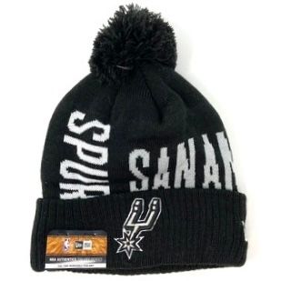 San Antonio Spurs Men's New Era Cuffed Pom Knit Hat