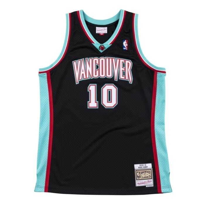 Vancouver Grizzlies Mike Bibby 2000-01 Men's Black Mitchell & Ness Swingman Jersey