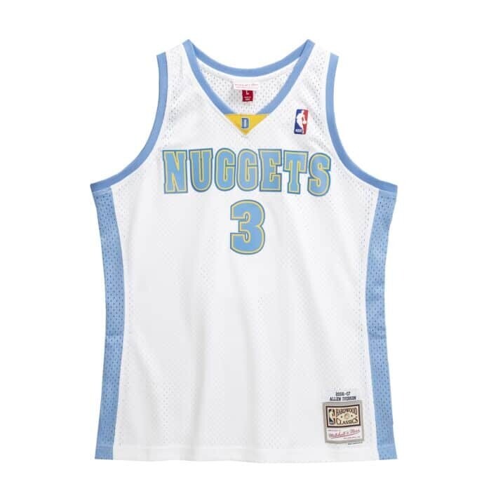 Denver Nuggets Allen Iverson 2006-07 Men's White Mitchell & Ness Swingman Jersey