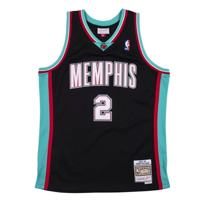 Memphis Grizzlies Jason Williams 2001-02 Men's Black Mitchell & Ness Swingman Jersey Memphis Grizzlies Jason Williams 2001-02 Men's Black Mitchell & Ness Swingman Jersey
