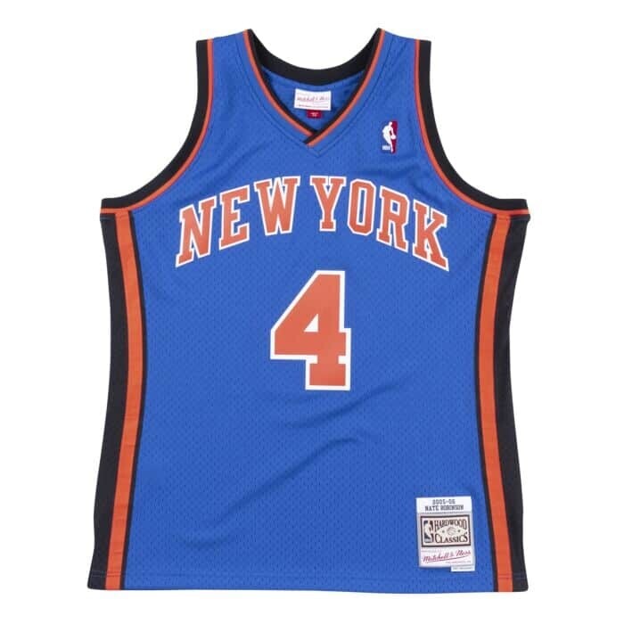 New York Knicks Nate Robinson 2005-06 Men's Blue Mitchell & Ness Swingman Jersey