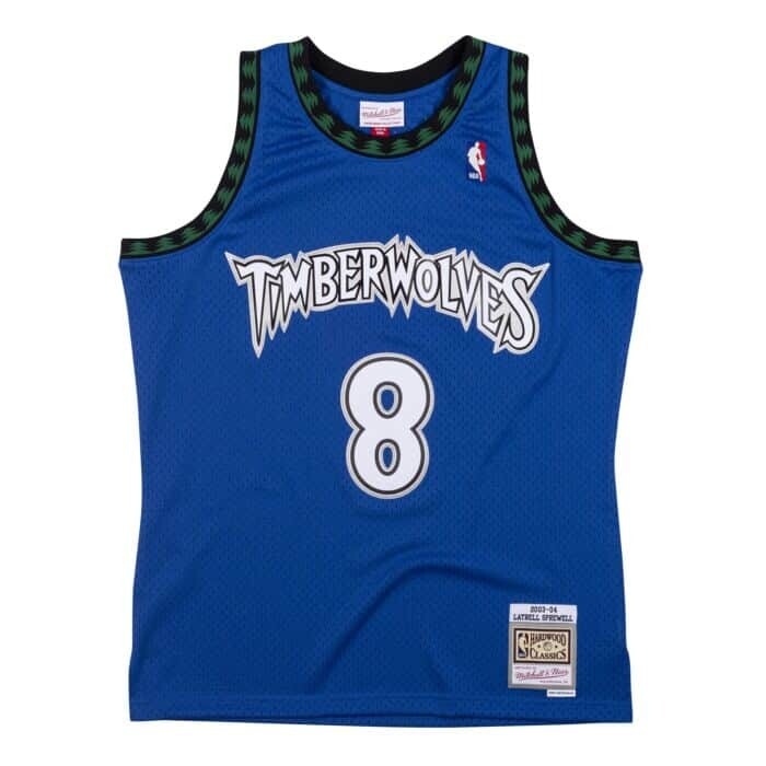 Minnesota Timberwolves Latrell Sprewell 2003-04 Men's Blue Mitchell & Ness Swingman Jersey