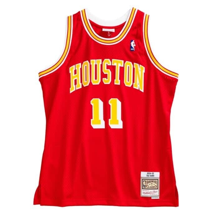 Houston Rockets Yao Ming 2004-05 Men's Red Mitchell & Ness Swingman Jersey