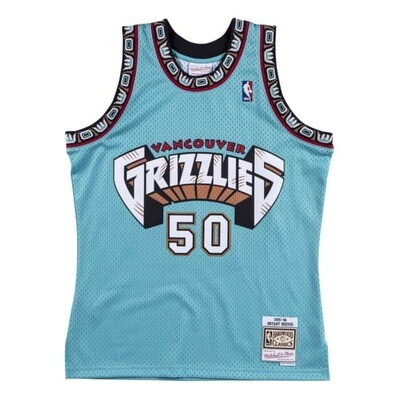 Vancouver Grizzlies Bryant Reeves 1995-96 Men's Turquoise Mitchell & Ness Swingman Jersey Vancouver Grizzlies Bryant Reeves 1995-96 Men's Turquoise Mitchell & Ness Swingman Jersey
