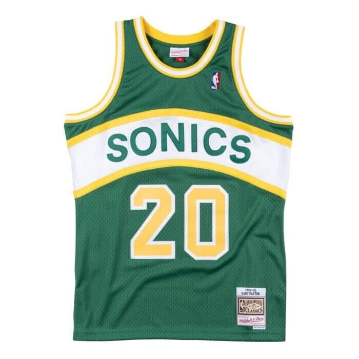 Seattle Supersonics Gary Payton 1994-95 Men's Kelly Green Mitchell & Ness Swingman Jersey Seattle Supersonics Gary Payton 1994-95 Men's Kelly Green Mitchell & Ness Swingman Jersey