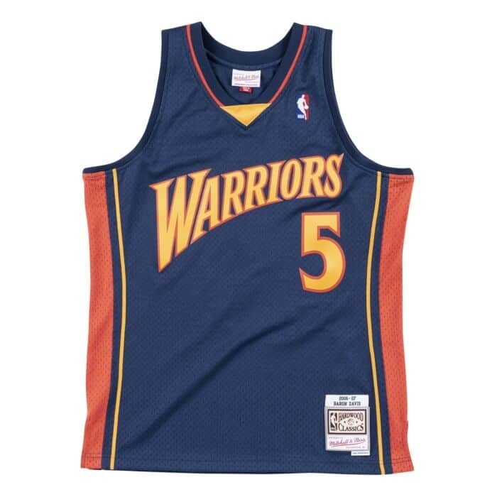 Golden State Warriors Baron Davis 2006-07 Men's Navy Mitchell & Ness Swingman Jersey