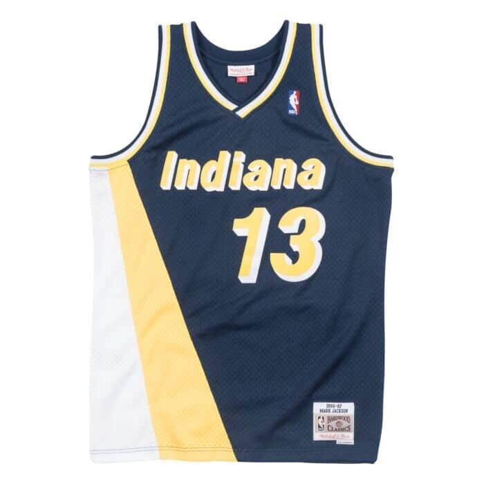 Indiana Pacers Mark Jackson 1996-97 Men's Navy Blue Mitchell & Ness Swingman Jersey