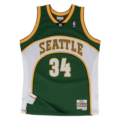Seattle Supersonics Ray Allen 2006-07 Men's Forest Green Mitchell & Ness Swingman Jersey Seattle Supersonics Ray Allen 2006-07 Men's Forest Green Mitchell & Ness Swingman Jersey
