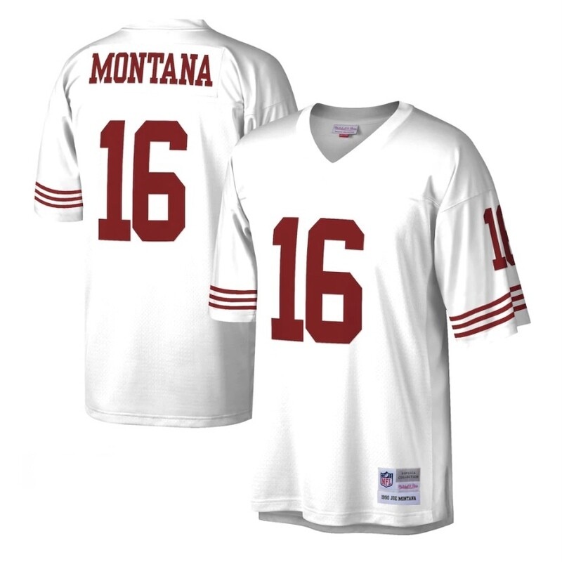 San Francisco 49ers Joe Montana 1990 White Mitchell & Ness Men's Legacy Jersey