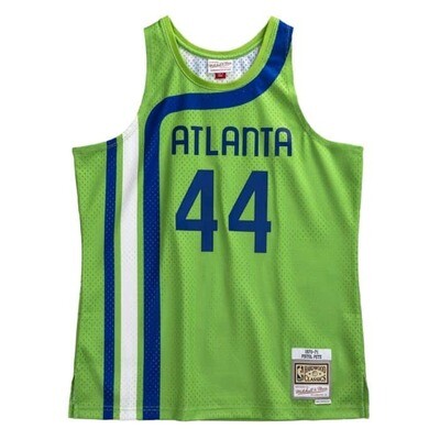 Atlanta Hawks Pistol Pete Maravich 1970-71 Men's Green Mitchell & Ness Swingman Jersey