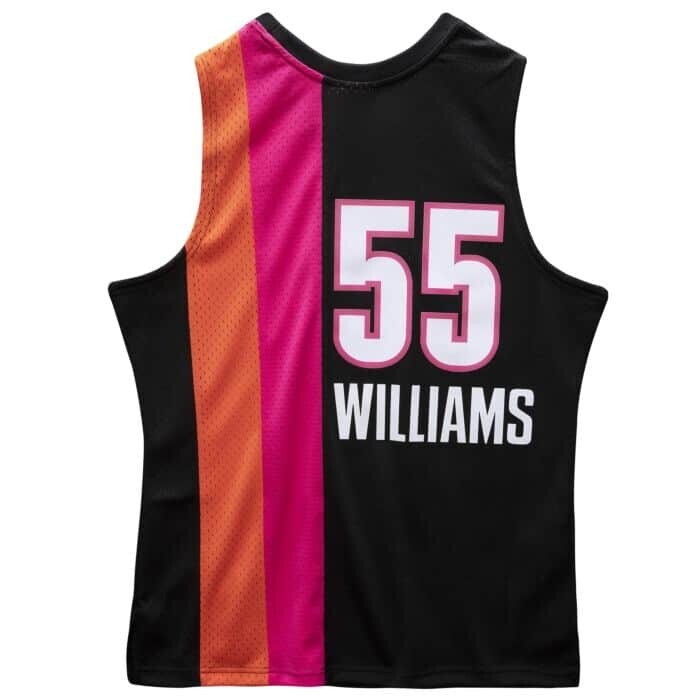 Miami Heat Jason Williams Black, Pink & Orange Jersey