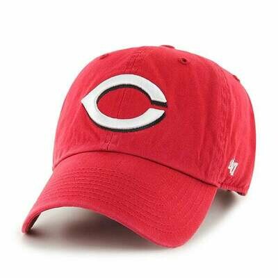 Cincinnati Reds Men’s 47 Brand Clean Up Adjustable Hat Cincinnati Reds Men’s 47 Brand Clean Up Adjustable Hat