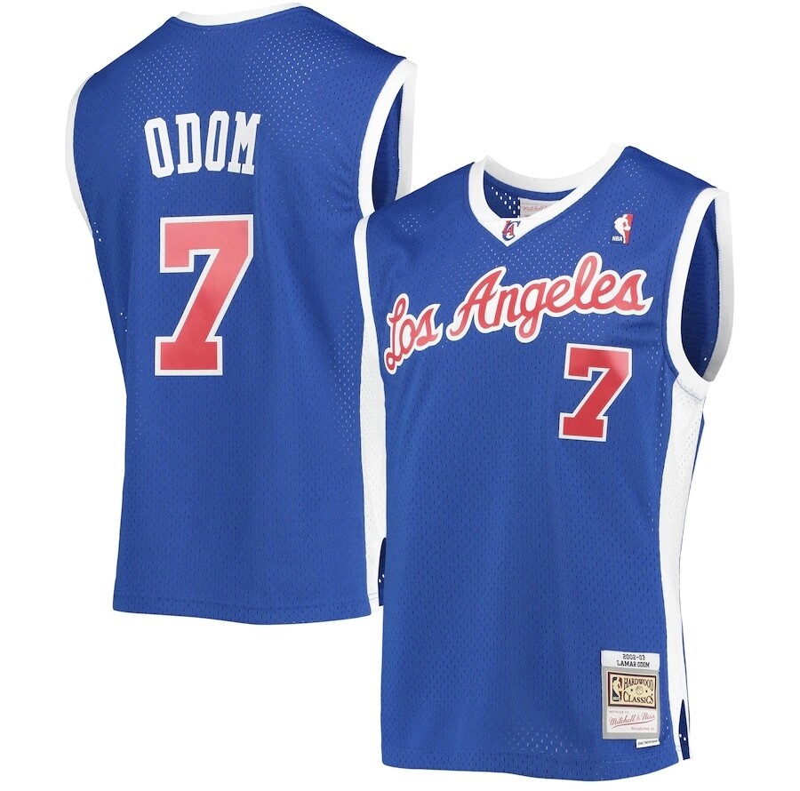 Los Angeles Clippers Lamar Odom 2002-03 Men's Blue Mitchell & Ness Swingman Jersey