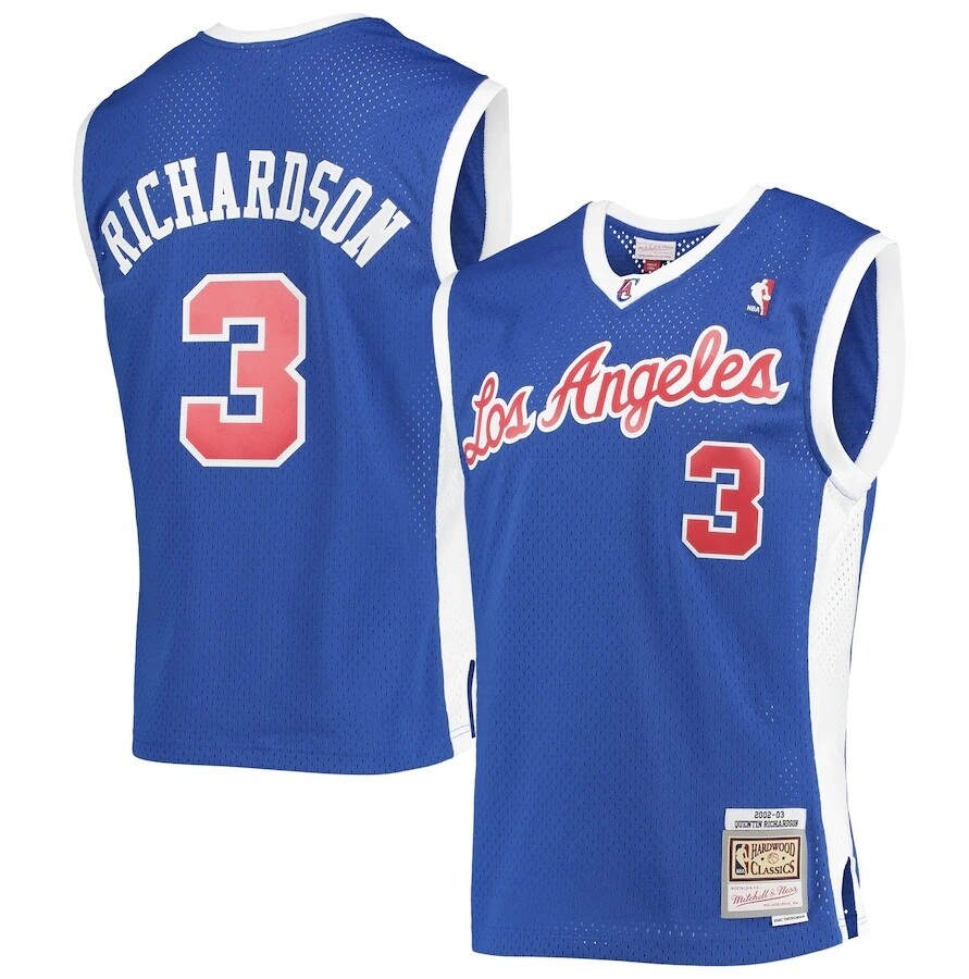 Los Angeles Clippers Quentin Richardson 2002-03 Men's Blue Mitchell & Ness Swingman Jersey