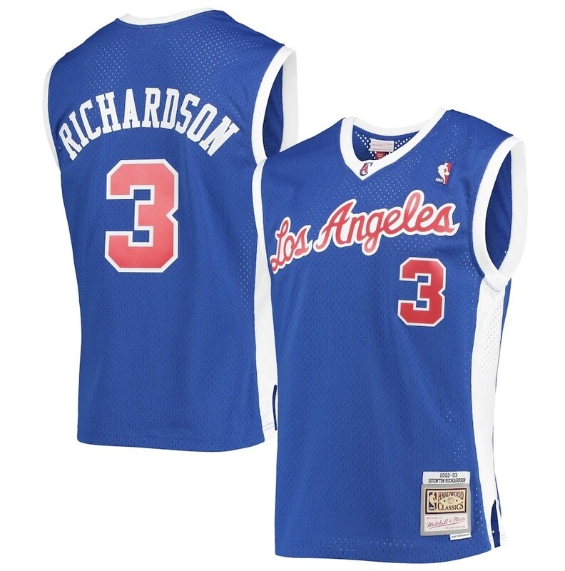 Los Angeles Clippers Quentin Richardson 2002-03 Men's Blue Mitchell & Ness Swingman Jersey