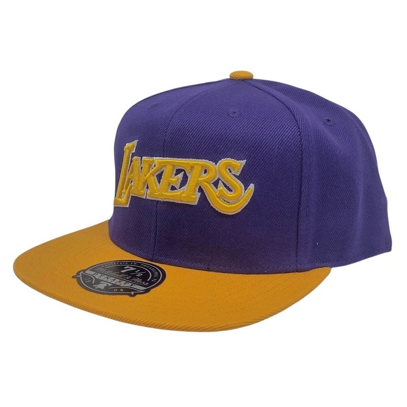 Los Angeles Lakers Men’s 2 Tone Wool Mitchell & Ness Fitted Hat