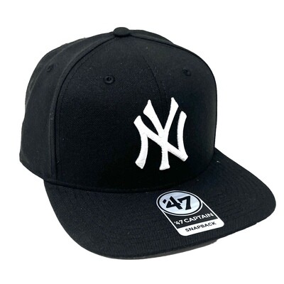 New York Yankees Men’s Black 47 Brand Captain Snapback Hat New York Yankees Men’s Black 47 Brand Captain Snapback Hat