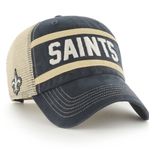 New Orleans Saints Men’s 47 Brand Clean Up Adjustable Hat New Orleans Saints Men’s 47 Brand Clean Up Adjustable Hat