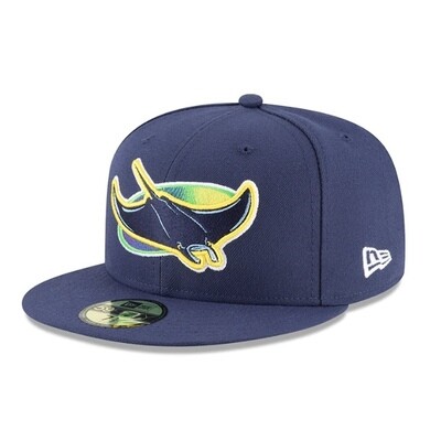 Tampa Bay Rays Men's Navy New Era 59Fifty Fitted Hat Tampa Bay Rays Men's Navy New Era 59Fifty Fitted Hat