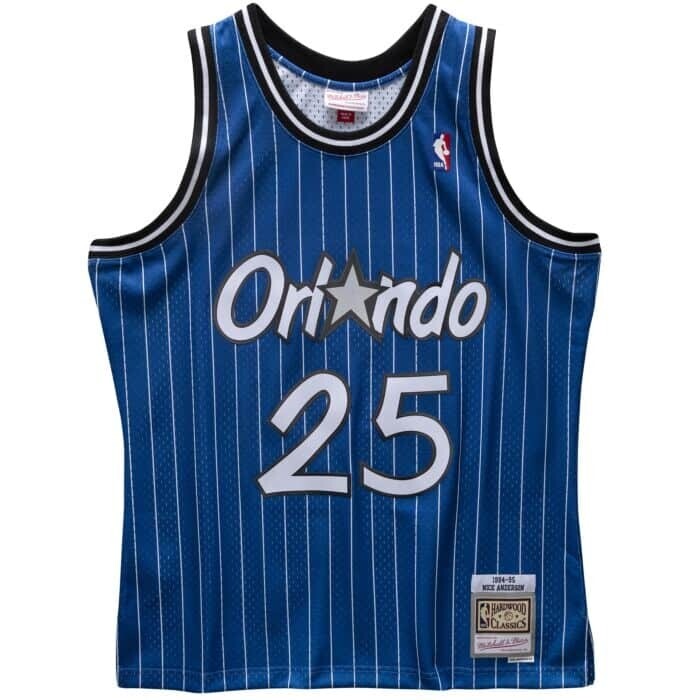 Orlando Magic Nick Anderson 1994-95 Men's Blue Mitchell & Ness Swingman Jersey