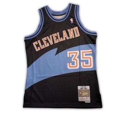 Cleveland Cavaliers Danny Ferry 1997-98 Men's Black Mitchell & Ness Swingman Jersey