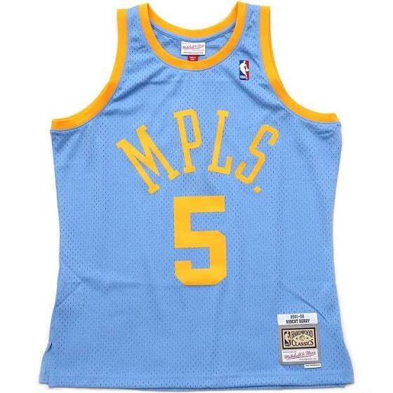 Los Angeles Lakers Robert Horry 01-02 Men's Baby Blue Mitchell & Ness Swingman Jersey