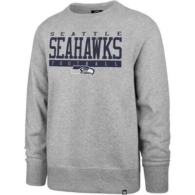Seattle Seahawks Men's 47 Brand Headline Crew Sweatshirt Seattle Seahawks Men's 47 Brand Headline Crew Sweatshirt