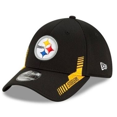 Pittsburgh Steelers Men's New Era NFL Sideline Home 39Thirty Stretch Fit Hat Pittsburgh Steelers Men's New Era NFL Sideline Home 39Thirty Stretch Fit Hat