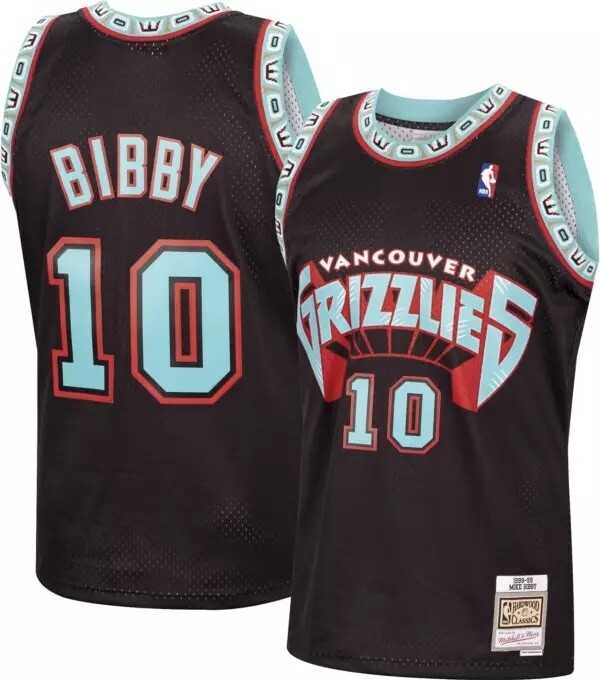 Vancouver Grizzlies Mike Bibby 98-99 Men's Black Mitchell & Ness Reload Swingman Jersey