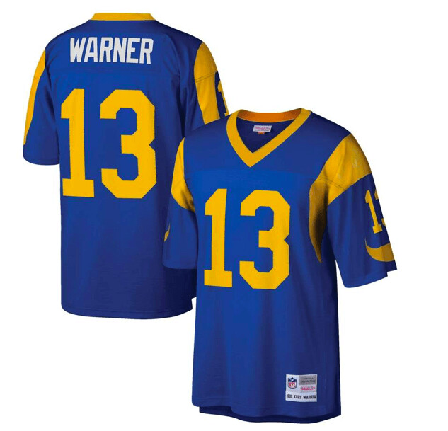 Los Angeles Rams Kurt Warner 1999 Royal Blue Mitchell & Ness Men's Legacy Jersey
