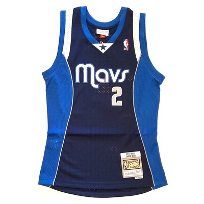 Dallas Mavericks Jason Kidd 2011-12 Men's Blue Mitchell & Ness Swingman Jersey