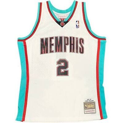Memphis Grizzlies Jason Williams 2001-02 Men's White Mitchell & Ness Swingman Jersey