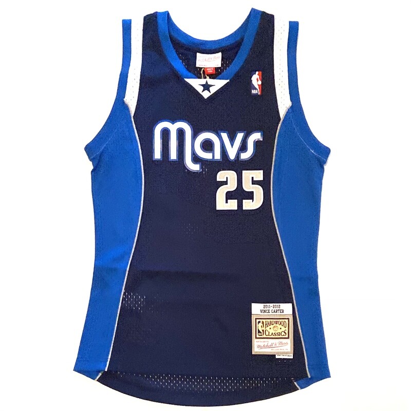 Dallas Mavericks Vince Carter 2011-12 Men's Blue Mitchell & Ness Swingman Jersey