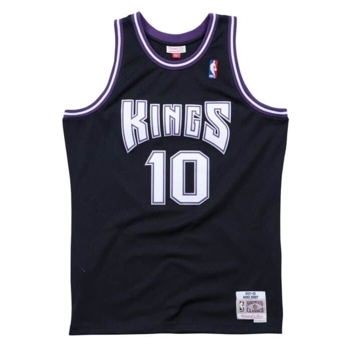 Sacramento Kings Mike Bibby 2001-02 Men's Black Mitchell & Ness Swingman Jersey