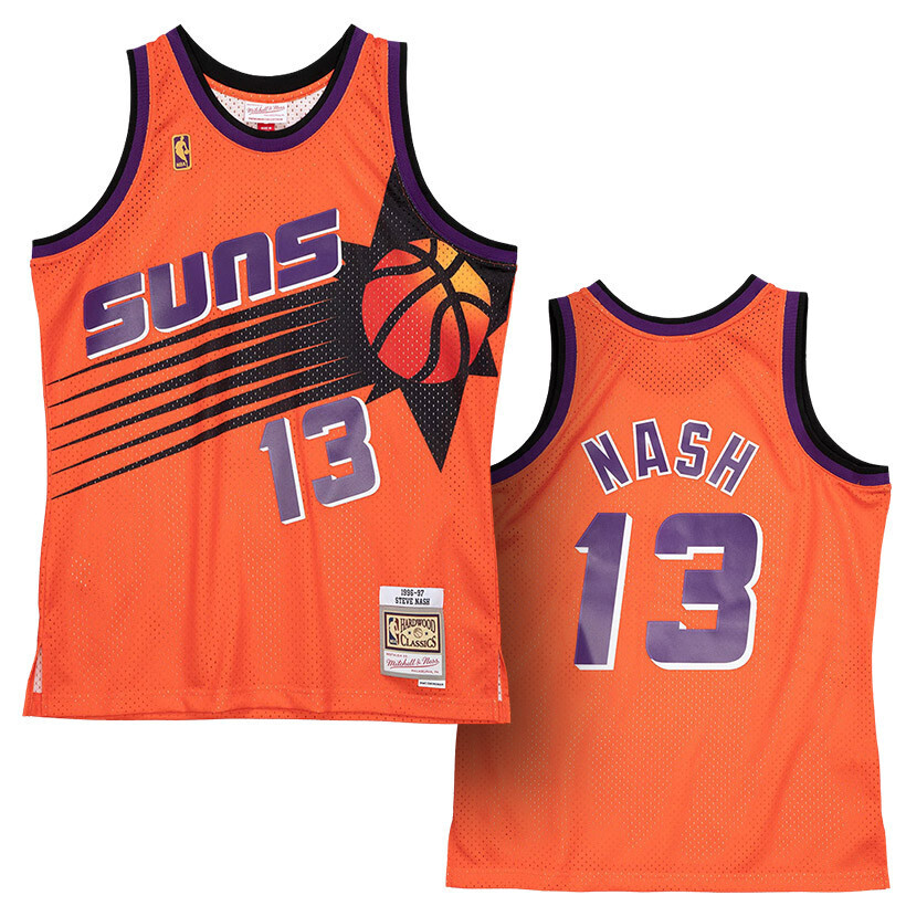 Phoenix Suns Steve Nash 1996-97 Men's Orange Mitchell & Ness Reload Swingman Jersey Phoenix Suns Steve Nash 1996-97 Men's Orange Mitchell & Ness Reload Swingman Jersey