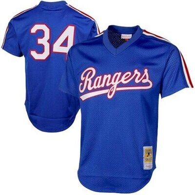 Texas Rangers Nolan Ryan 1989 Men's Blue Mitchell & Ness Mesh Jersey