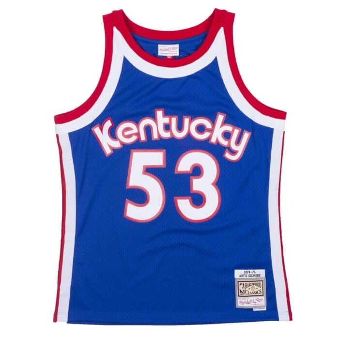 Kentucky Colonels Artis Gilmore 1974-75 Men's Blue Mitchell & Ness Swingman Jersey