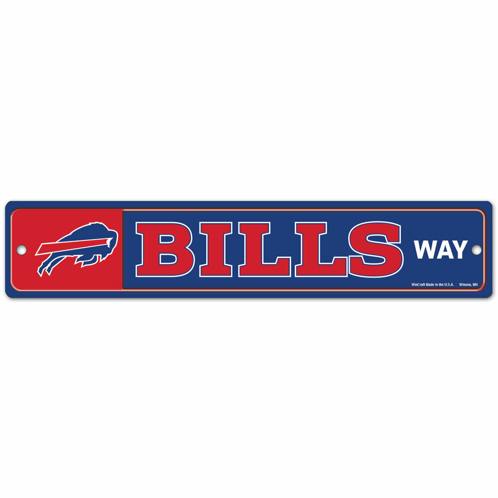 Buffalo Bills 3.75" x 19" Team Street Sign
