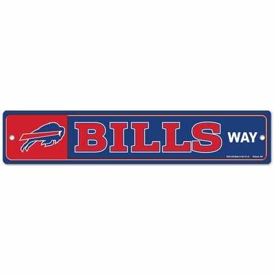 Buffalo Bills 3.75" x 19" Team Street Sign