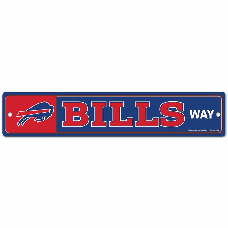 Buffalo Bills 3.75" x 19" Team Street Sign