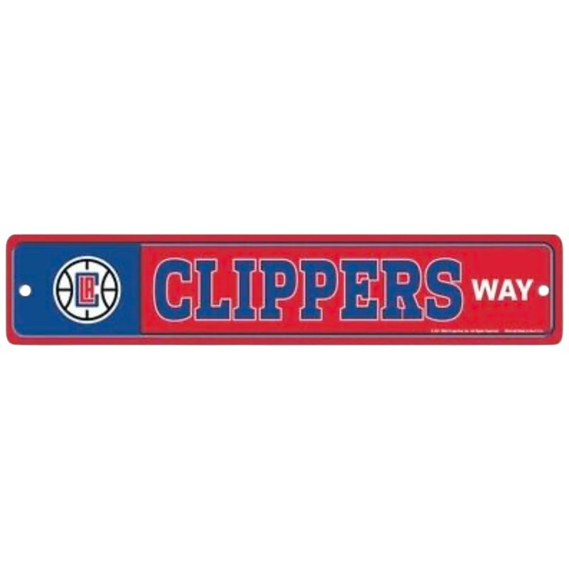 Los Angeles Clippers 3.75 Los Angeles Clippers 3.75" x 19" Team Street Sign
