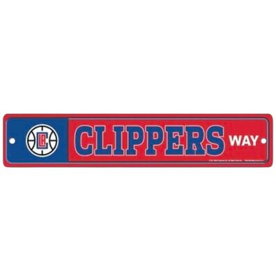 Los Angeles Clippers 3.75 Los Angeles Clippers 3.75" x 19" Team Street Sign